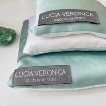 Load image into Gallery viewer, Silk Aromatherapy & Crystal Eye Pillow with Lavender