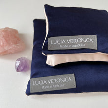 Load image into Gallery viewer, Silk Aromatherapy &amp; Crystal Eye Pillow with Chamomile
