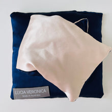 Load image into Gallery viewer, Silk Aromatherapy &amp; Crystal Eye Pillow with Rose Petals
