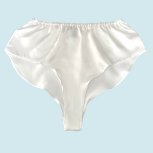 Celeste Mini Bed Shorts in Pure White