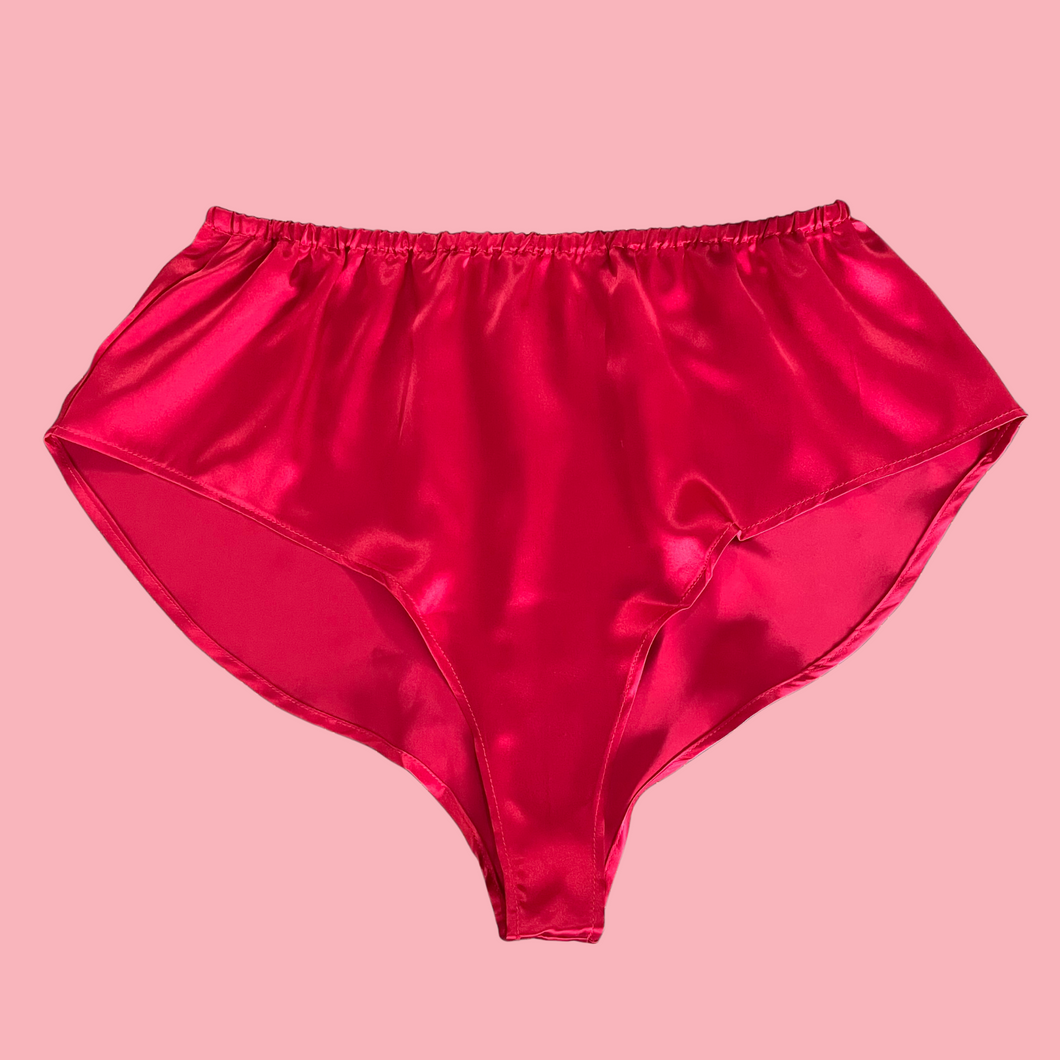 Celeste Mini Bed Shorts in Strawberry Sky Red